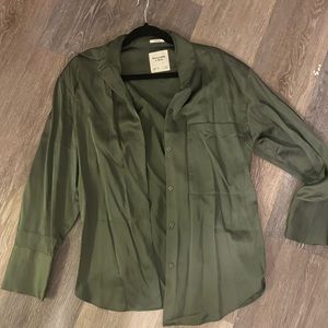 Abercrombie Dark green blouse